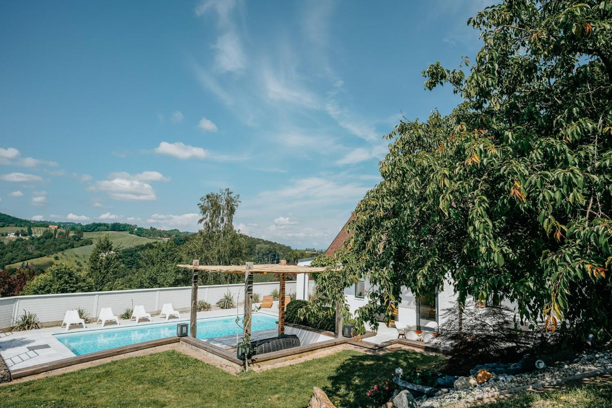 Weingut Holler Chalet Weingarten Spielfeld Extérieur photo
